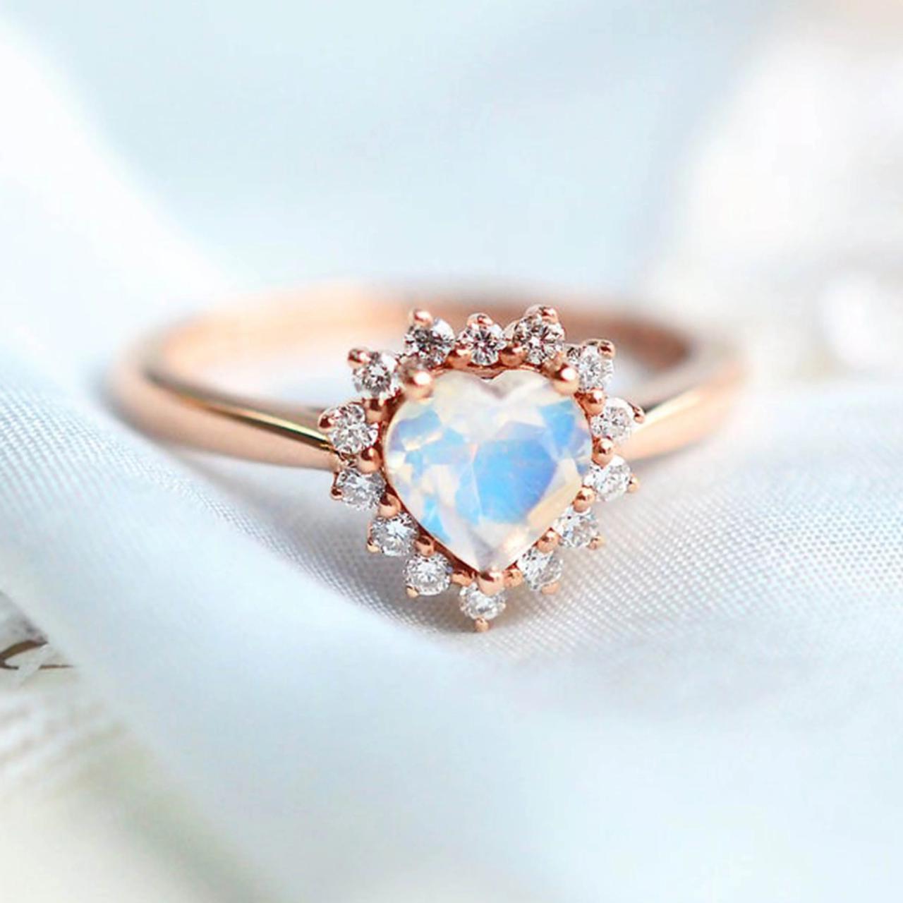 Anillo Eli Moonstone Sky Blue