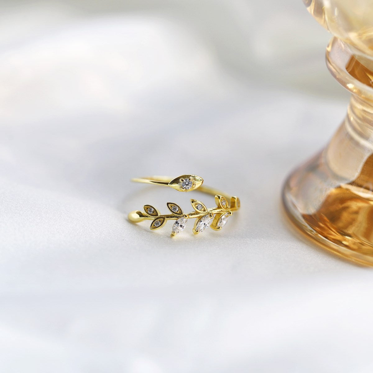 Anillo Ajustable Snake Gold