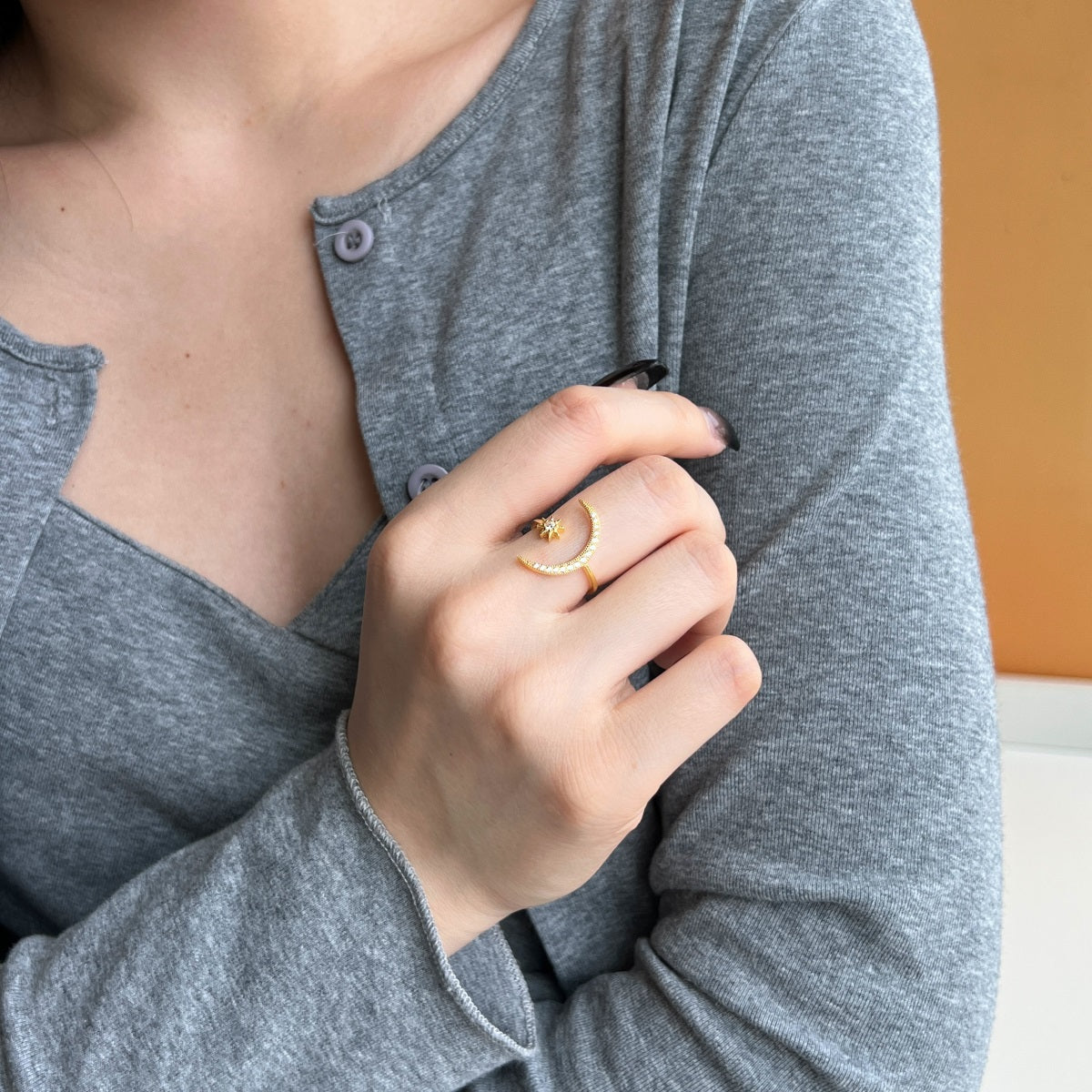 Anillo Ajustable Moonlight Gold