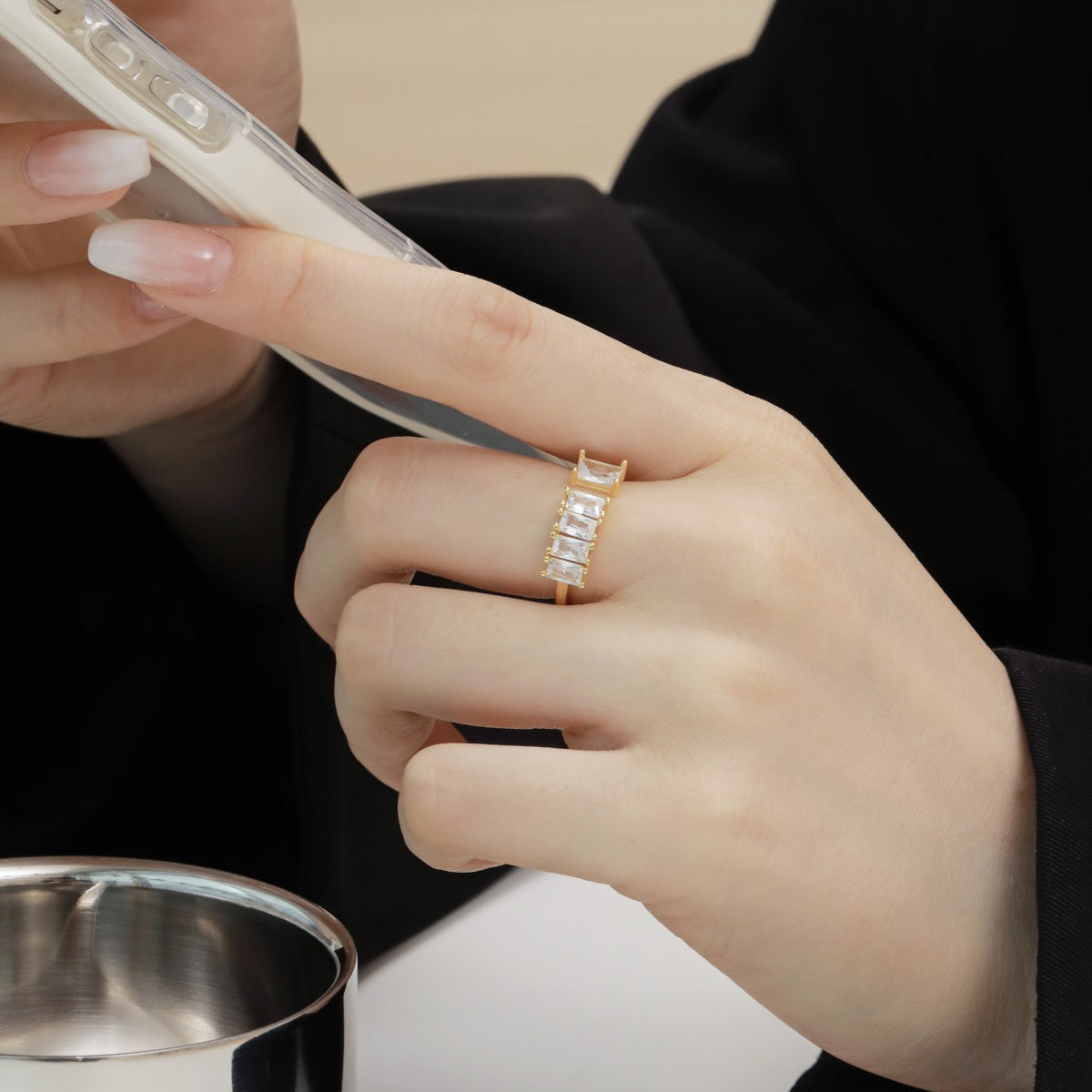 Anillo Ajustable Arya Gold