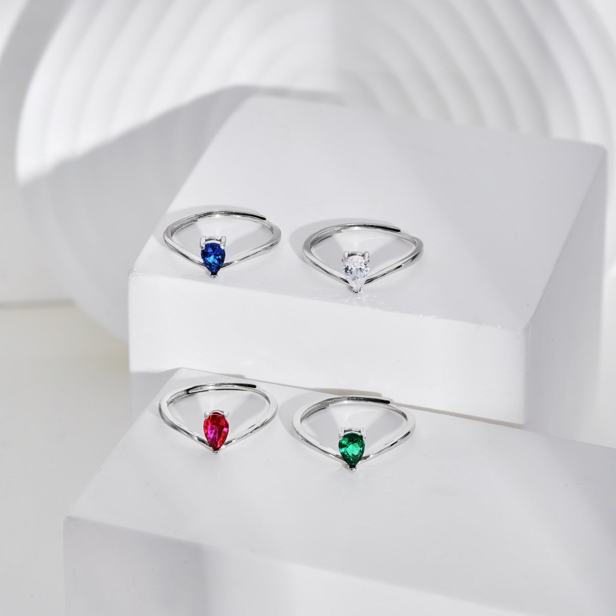 Anillo Ajustable GINEVRA Blanco