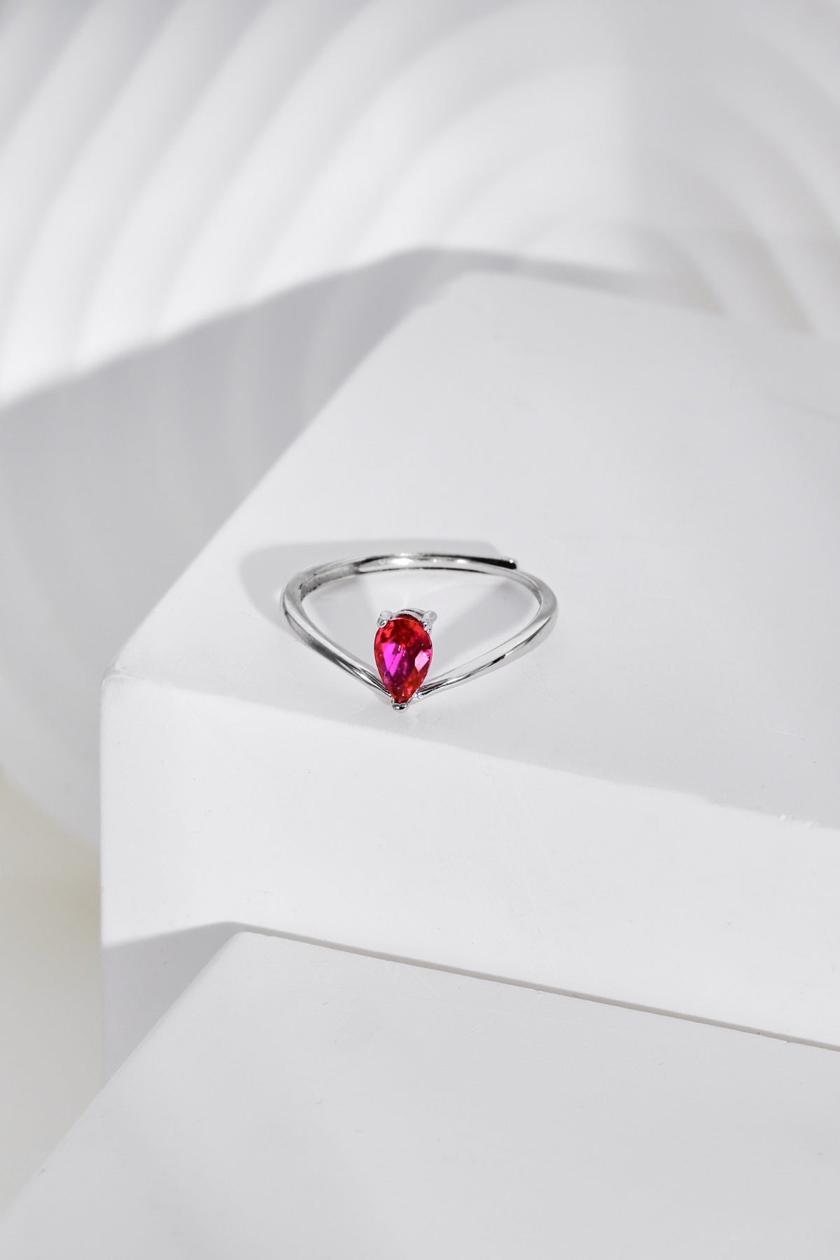 Anillo Ajustable GINEVRA Rojo