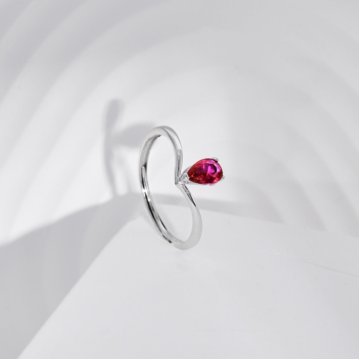 Anillo Ajustable GINEVRA Rojo