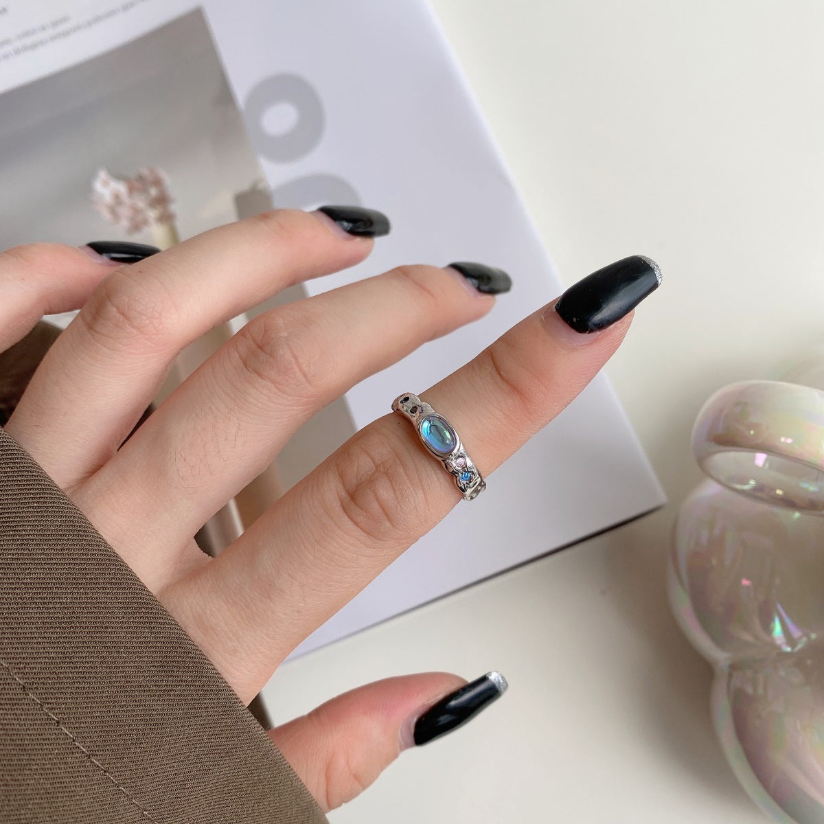 Anillo Ajustable Cosmos Silver
