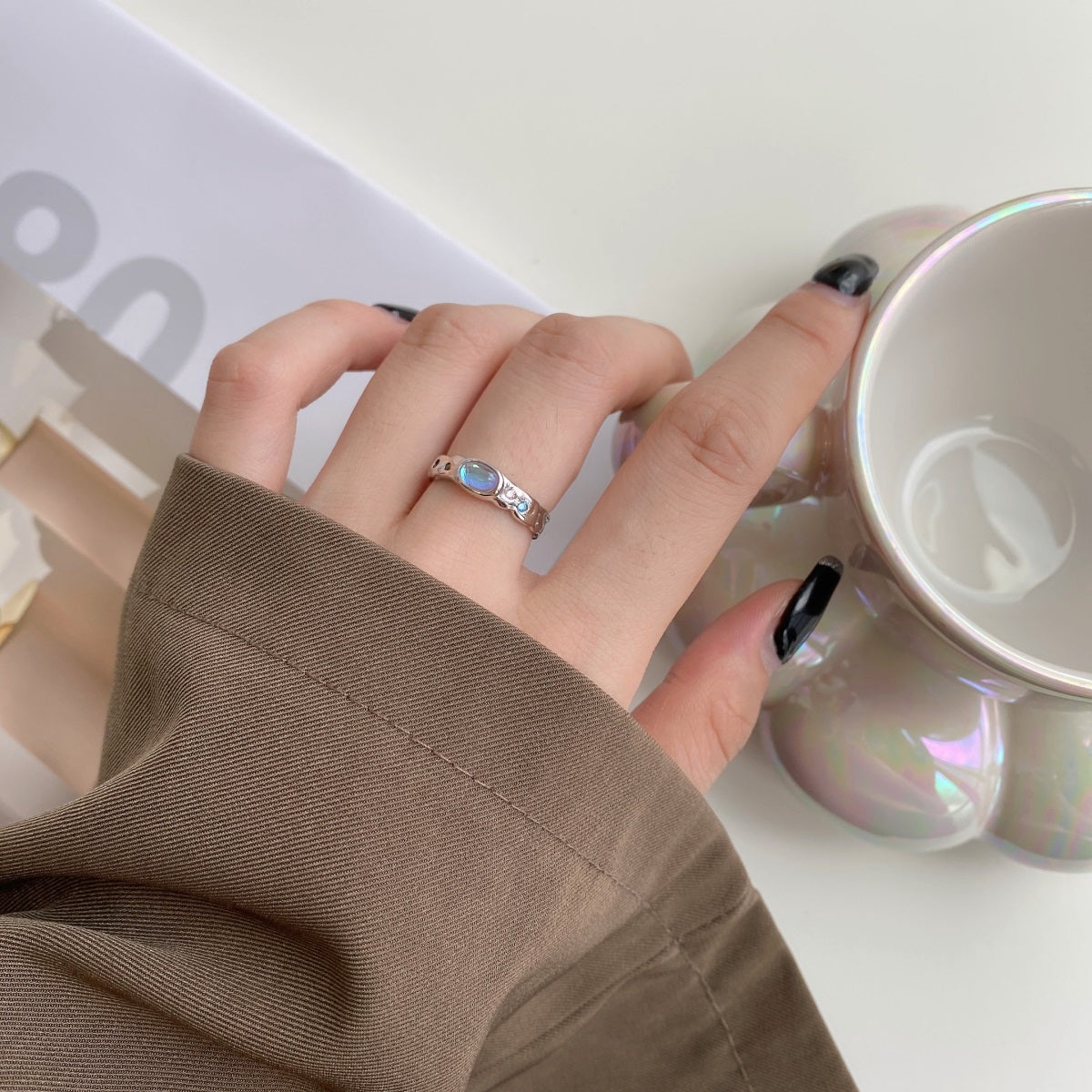 Anillo Ajustable Cosmos Silver