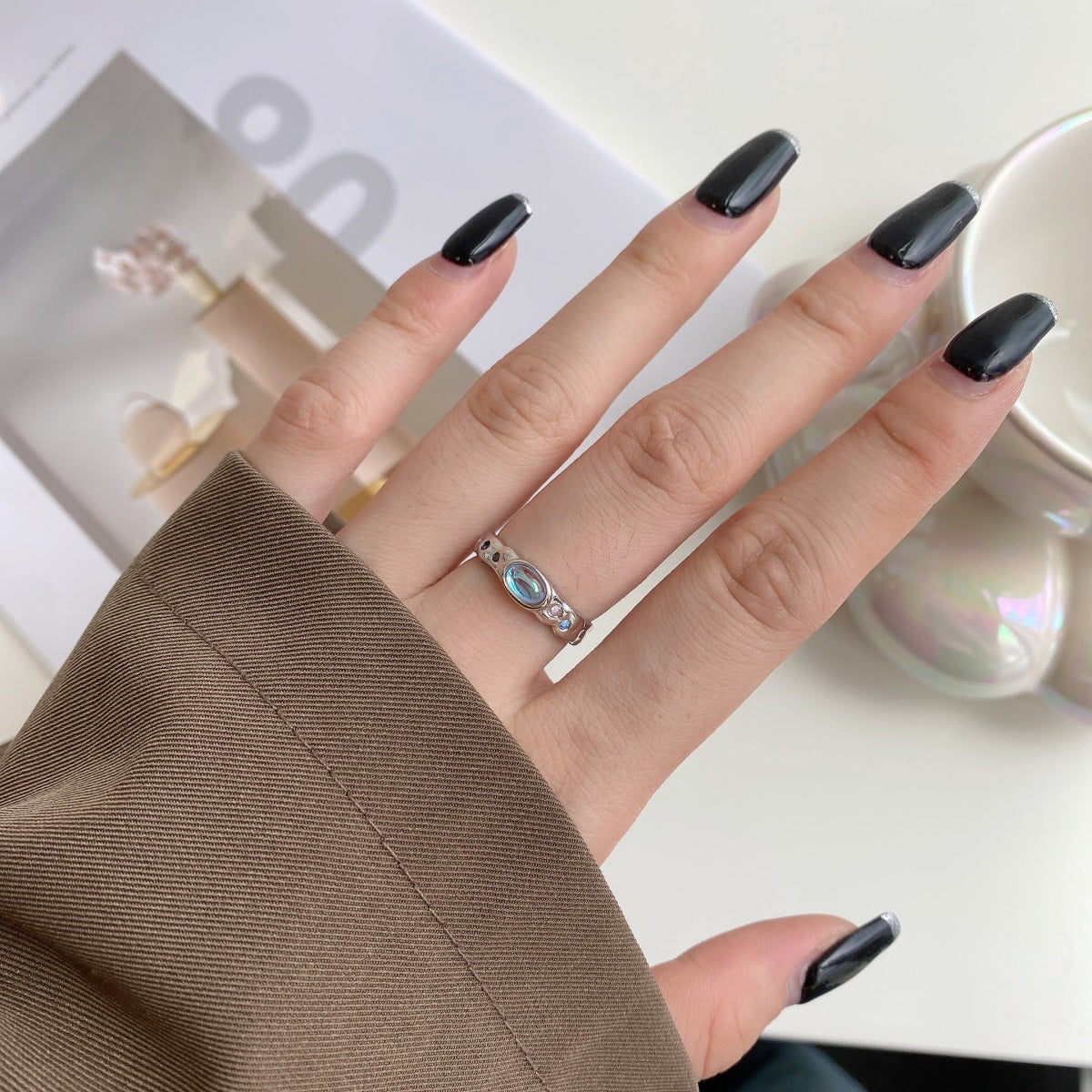 Anillo Ajustable Cosmos Silver
