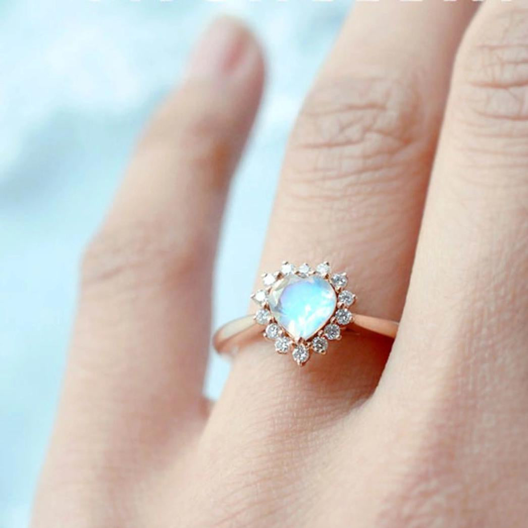 Anillo Eli Moonstone Sky Blue